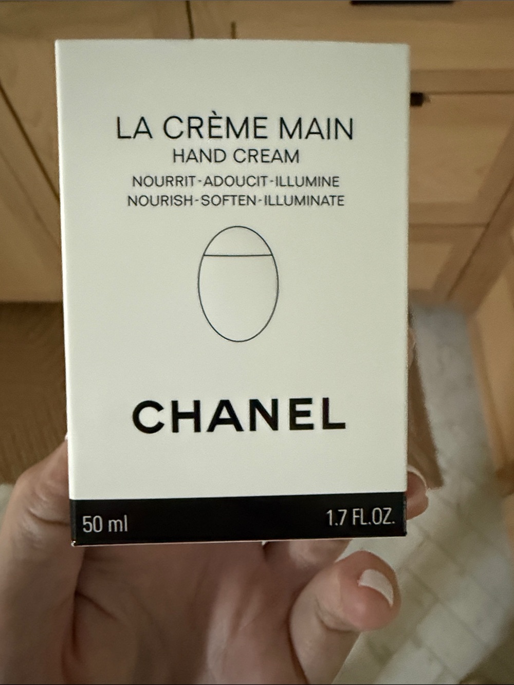 CHANEL La Crème Main Hand Cream - Cream & Black Packaging